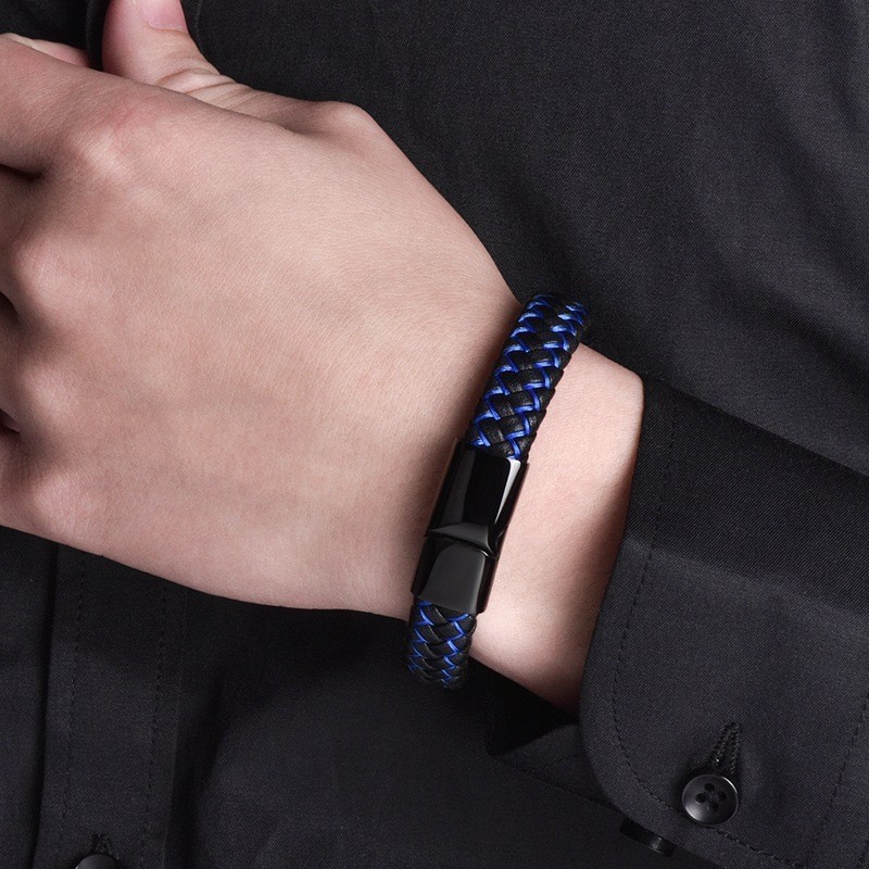 Free Engraving Medical ID Bracelet Paracord Stainless Steel Emergency Wristband