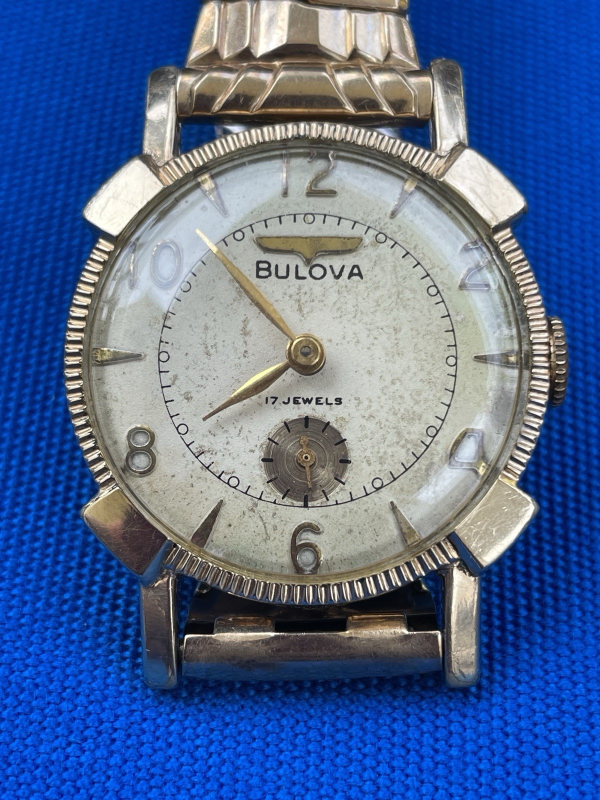 Bulova Men’s Mechanical Dress Watch Fancy Lugs 10ax Mvmt Runs Good Condition