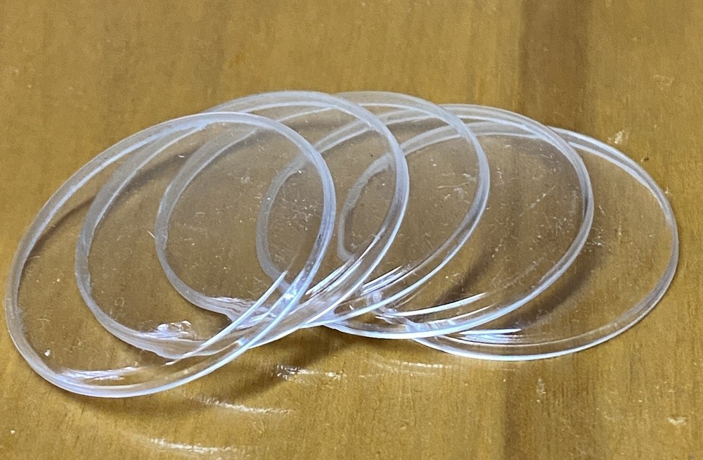 5pcs Diameter 31.8 mm USSR Watch Replacement round plastic glass 5pcs
