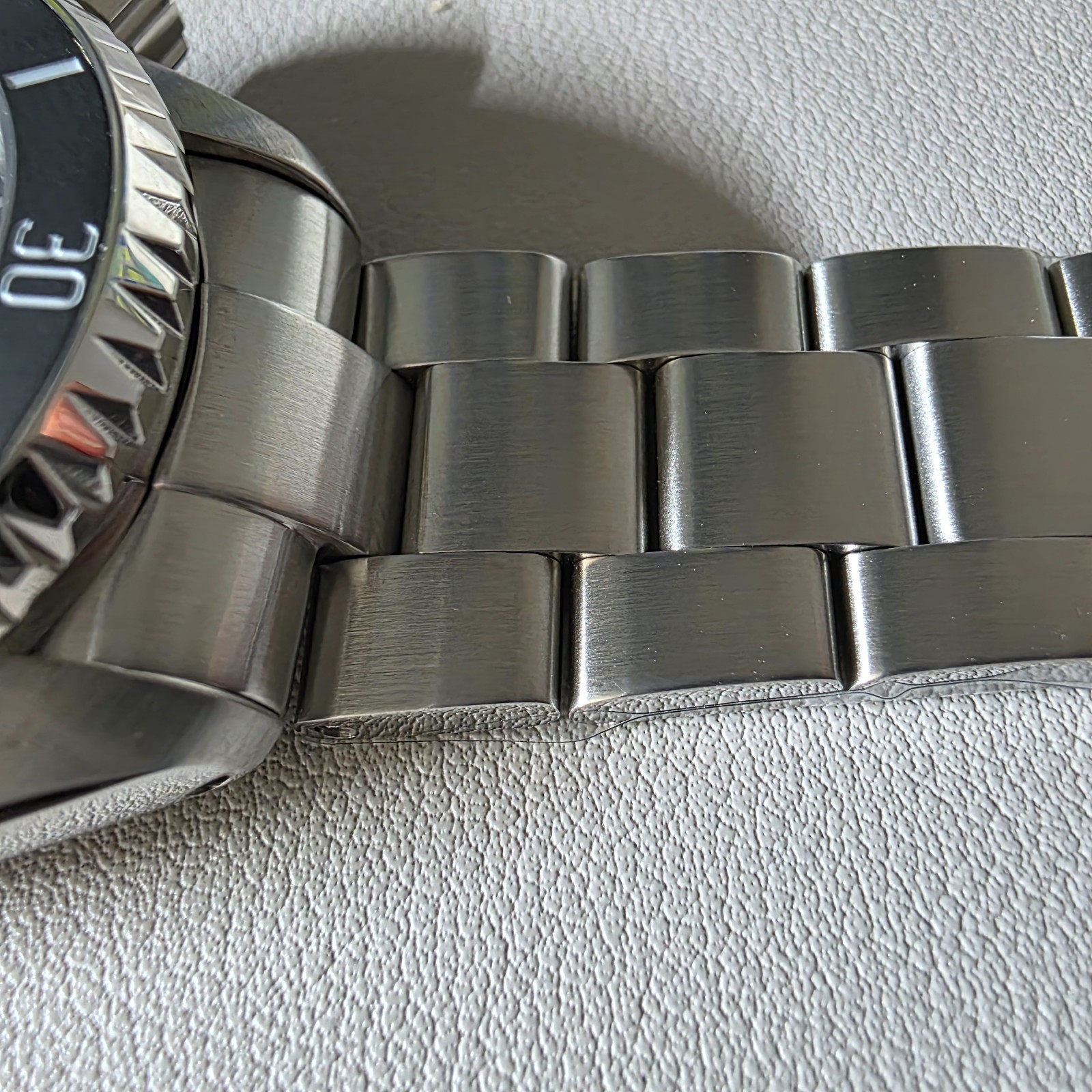 SEIKO Bracelet SKX007 / Beveled Male SEL V_Clasp Sand Blast