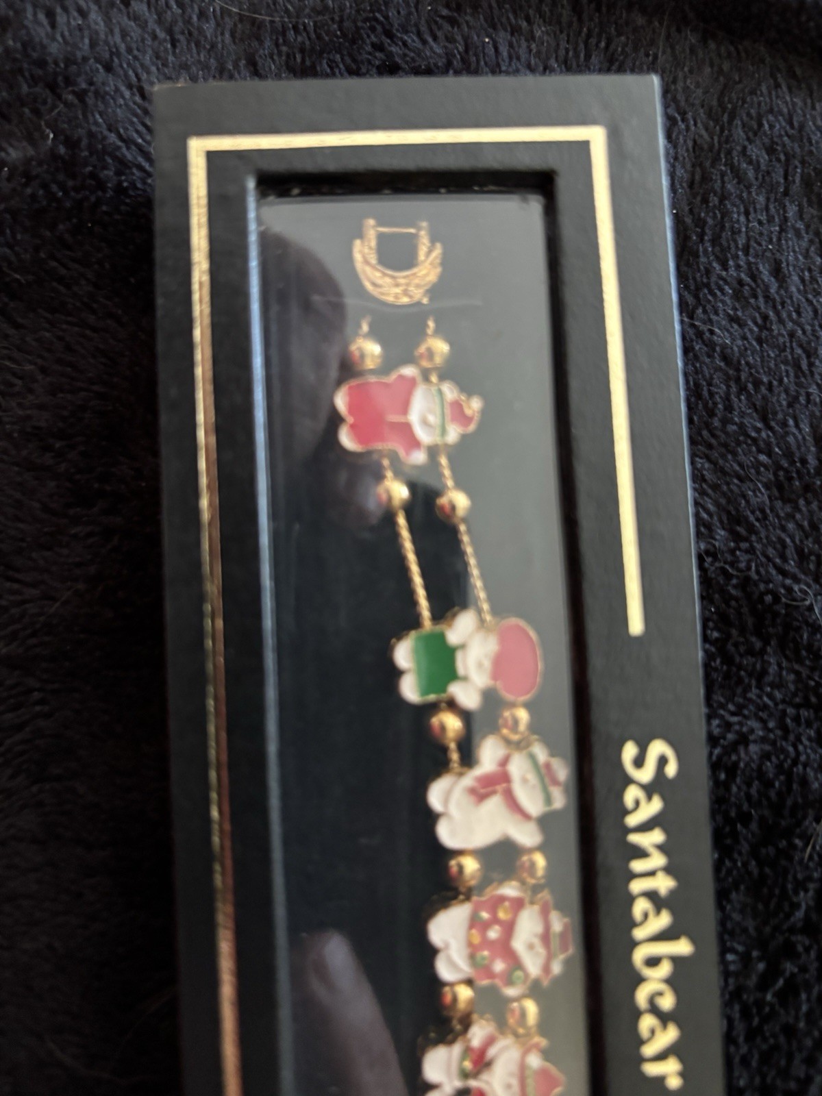 NEW Marshall Fields Santabear Collectibles Bracelet Vintage Christmas Rare