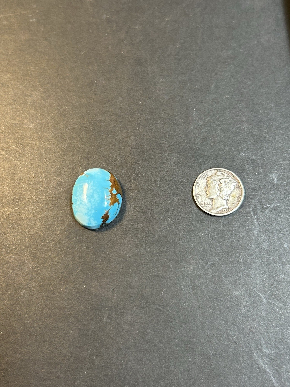 Egyptian Turquoise Cabochon, 17.0 carats, bright blue, ships from Arizona