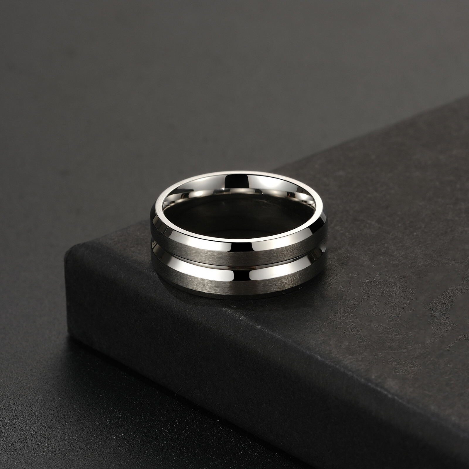 His Hers Simple Vintage CZ Eternity Ring Band Set Couple Matching Promise Rings