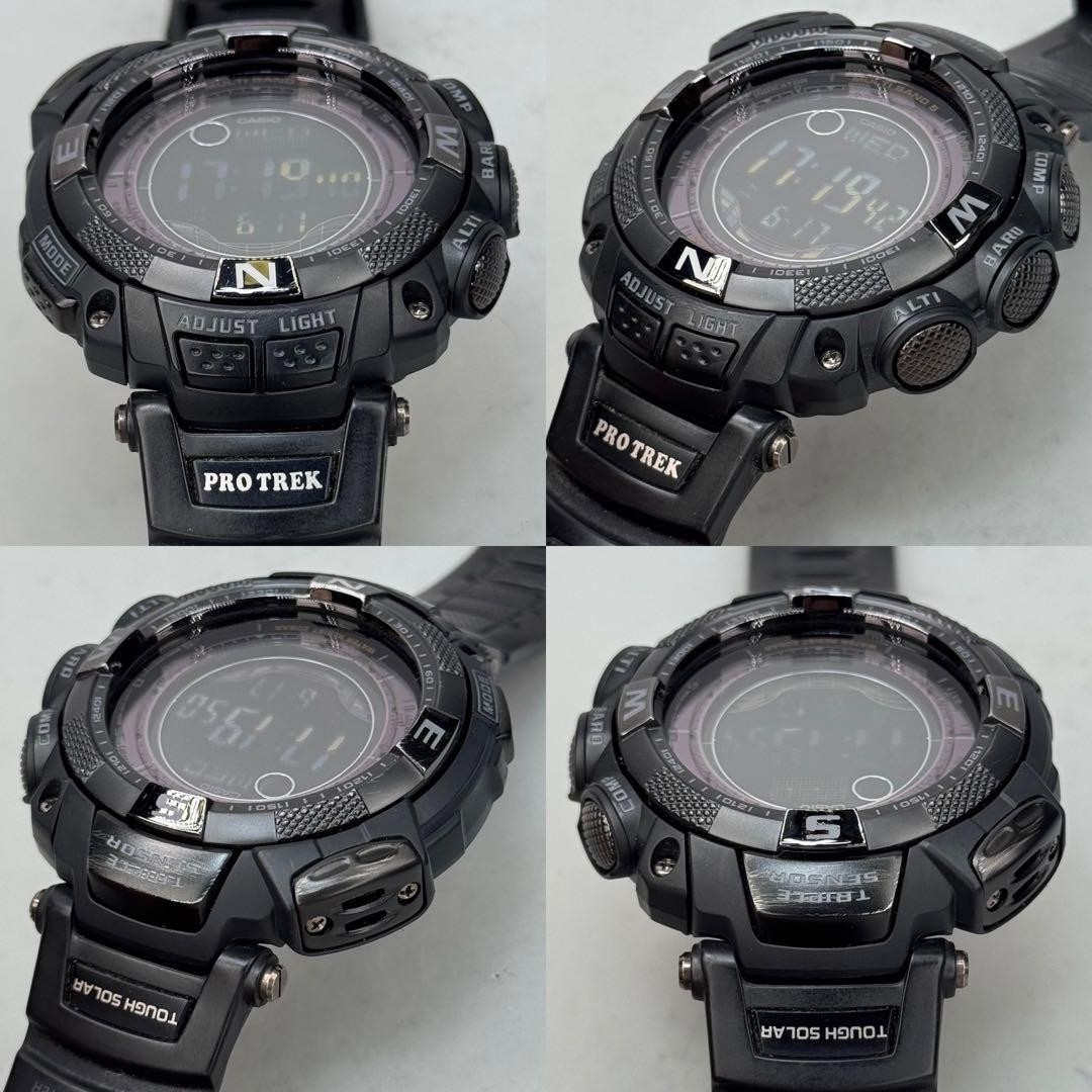 PROTREK PRW 1500YJ Radio Solar Black Inverted LCD