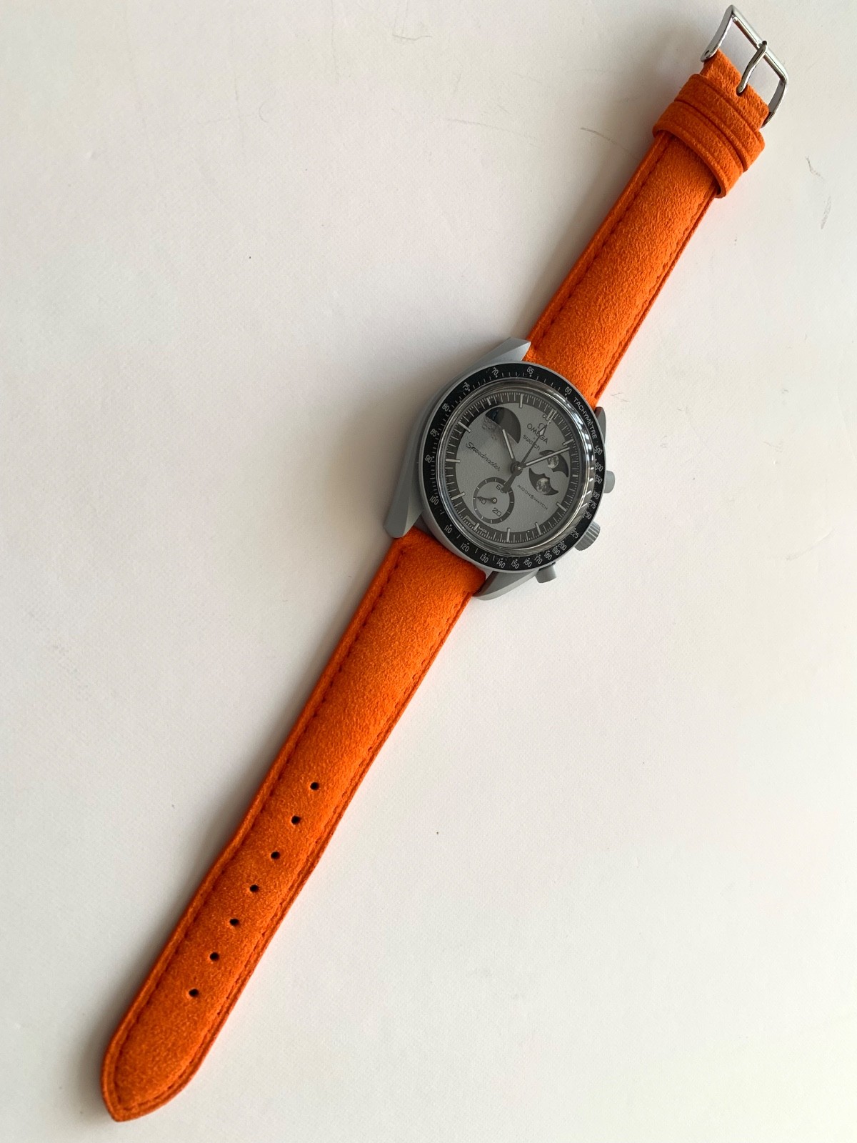 PEBRO ALCANTARA watch strap ORANGE 4 sizes 100% Vegan