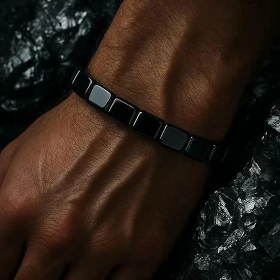 Hemys Hematite Bracelet for Men, 2025 New Hemios bracelet**