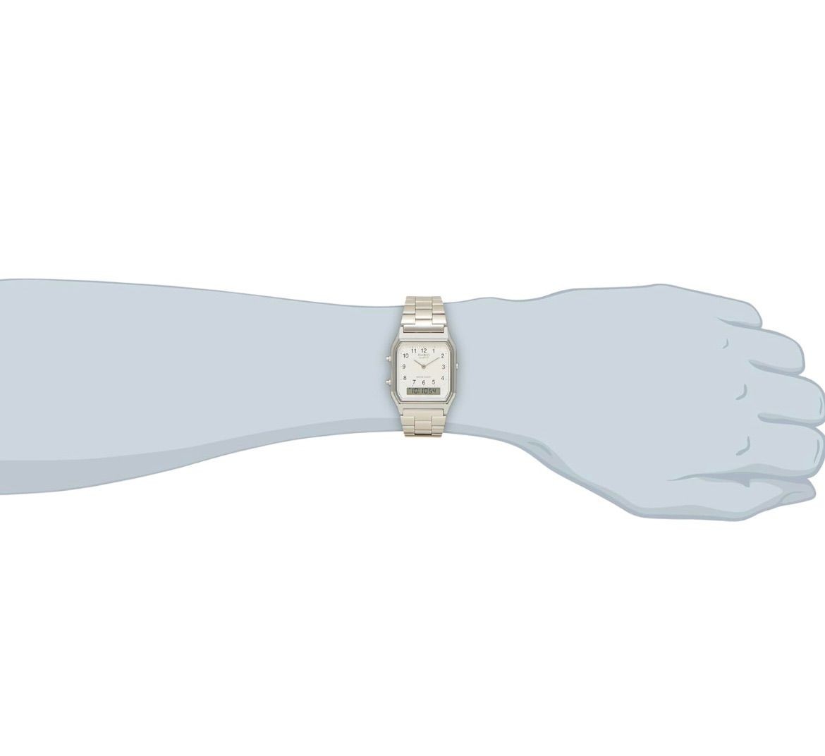 Casio Standard Wristwatch White Men’s AQ 230A 7BMQYJF New Item with Defect from