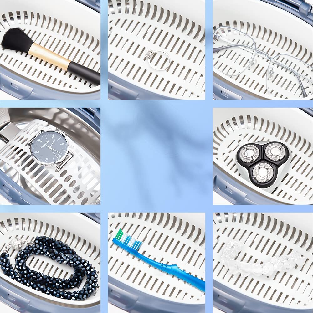Ultrasonic Cleaner Jewelry Watch Glasses Coin Cleaning Machine Stainless Steel