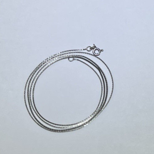Milor Sterling Silver Necklace 925 Italy Box Chain 24″ Vintage 2.68 Grams