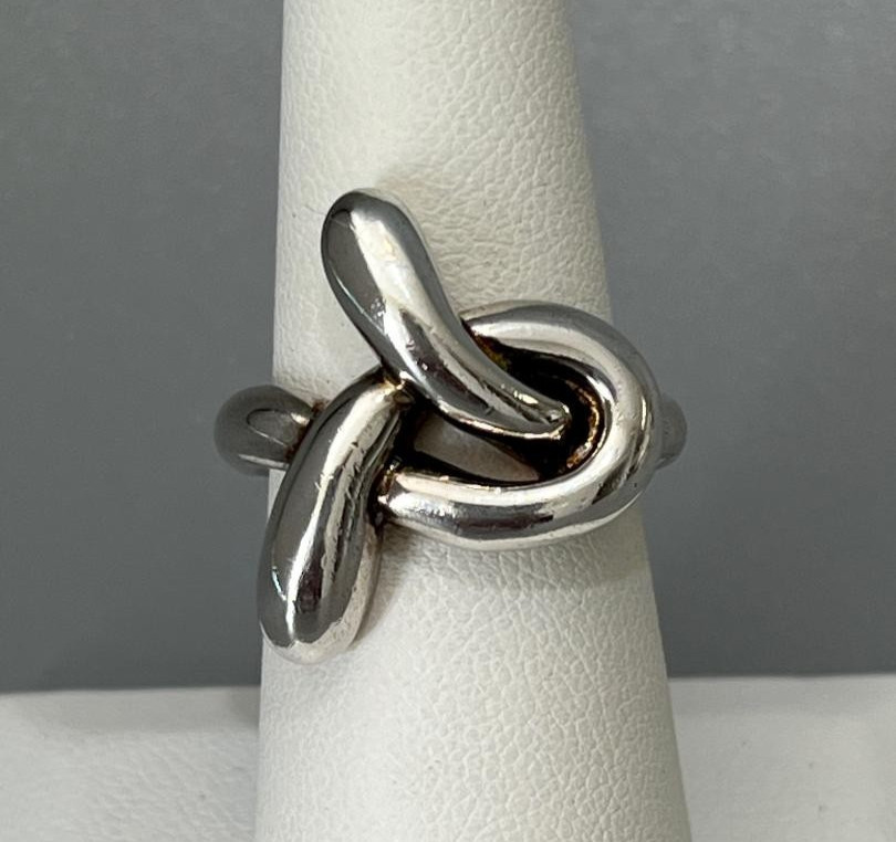Angela Cummings AC STUDIO Sterling Silver 925 Modernist Knot Twist Ring Size 6