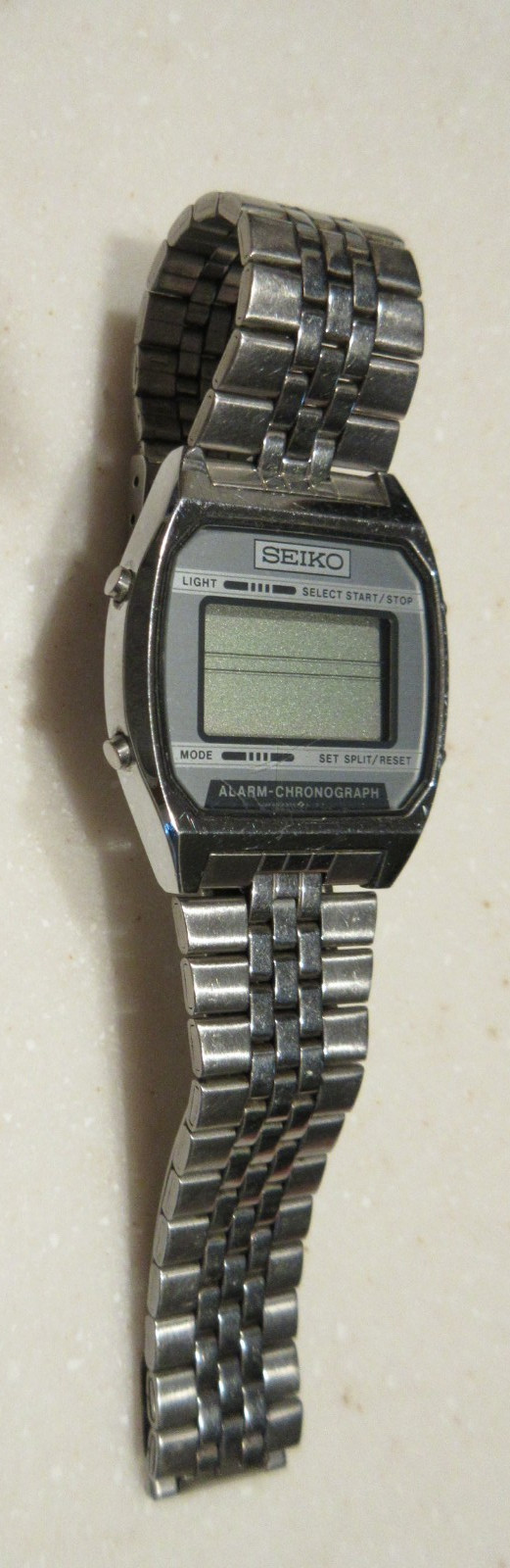 Vintage Seiko A9045199 Digital LCD Alarm Chronograph Watch untested