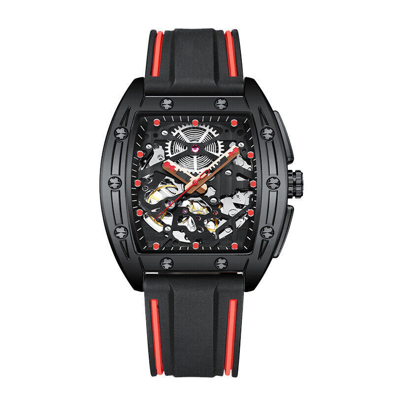 AILANG Brand Men’s Watch Dual Side Hollow Automatic Mechanical Wristwatch-8616
