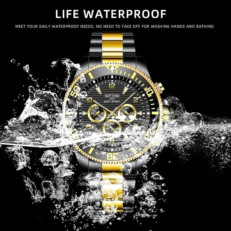 Men’s Sports Quartz Wristwatch – Luminous Business Timepiece