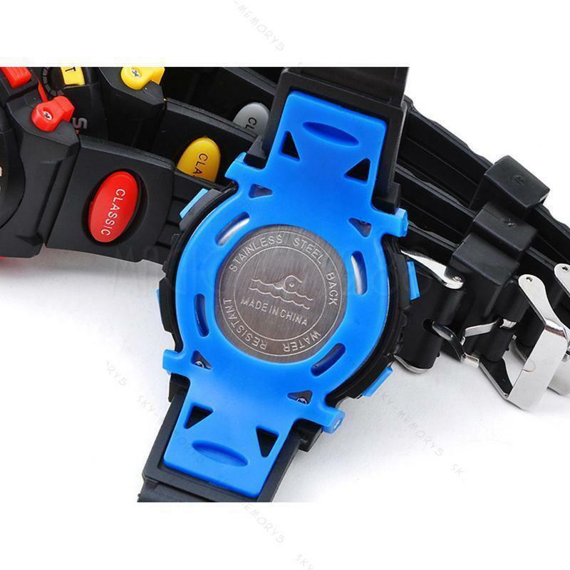 Waterproof Kids Digital Electronic Watch Children Boys Girls Sports LED Watches