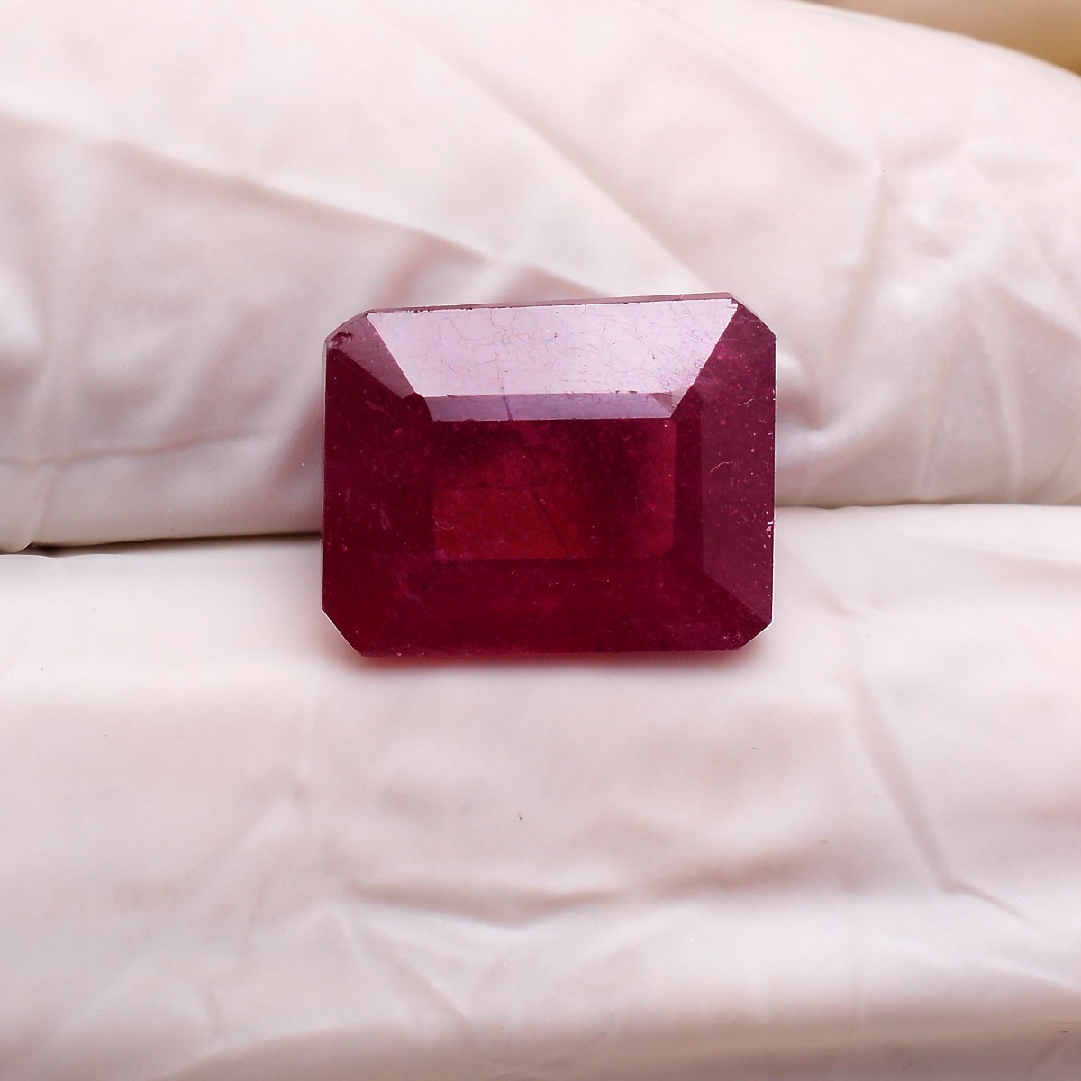 11.40 Ct Natural Mozambique Ruby High Grade Cushion Cut Vivid Red Loose Gemstone