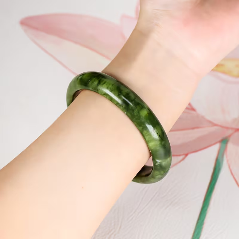 1pc of Handmade Natural Stone Snake Patterned Bracelet, Suitable for Daily Wear
