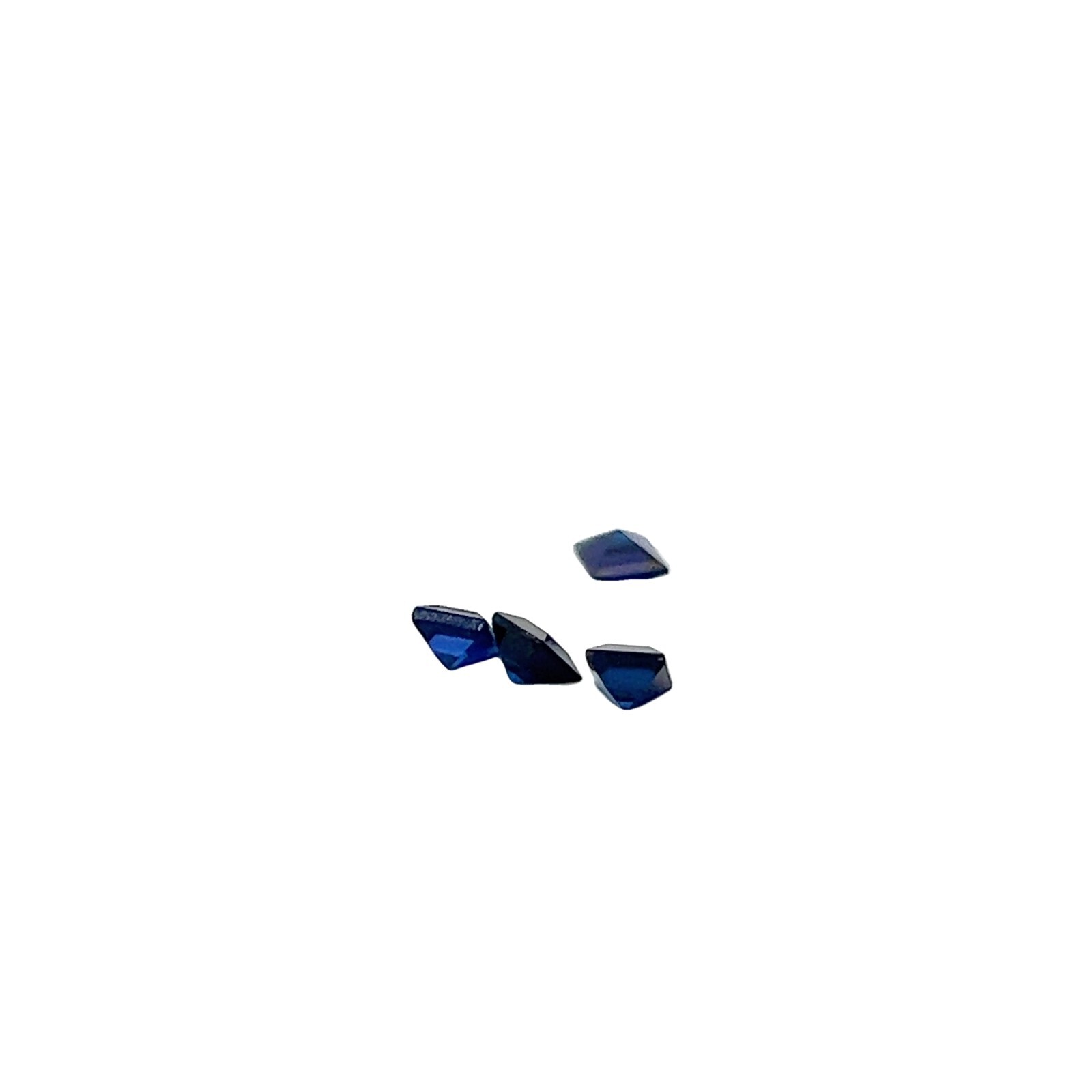.20ct Loose Princess Cut Lab Created Blue Sapphire Gemstone 3 x 3mm