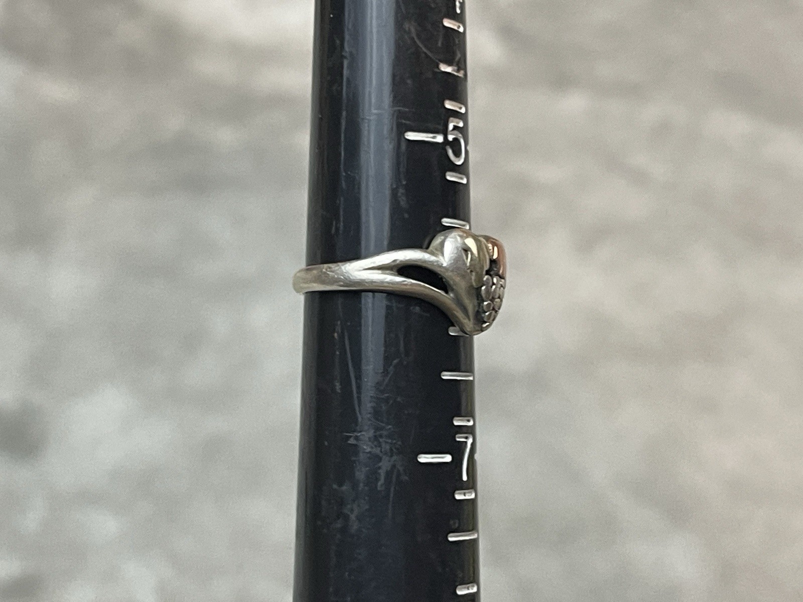 VTG 925 & 10k Black Hills Gold Ring Leaves Grapes Size 6 ! 3.2 Grams !!