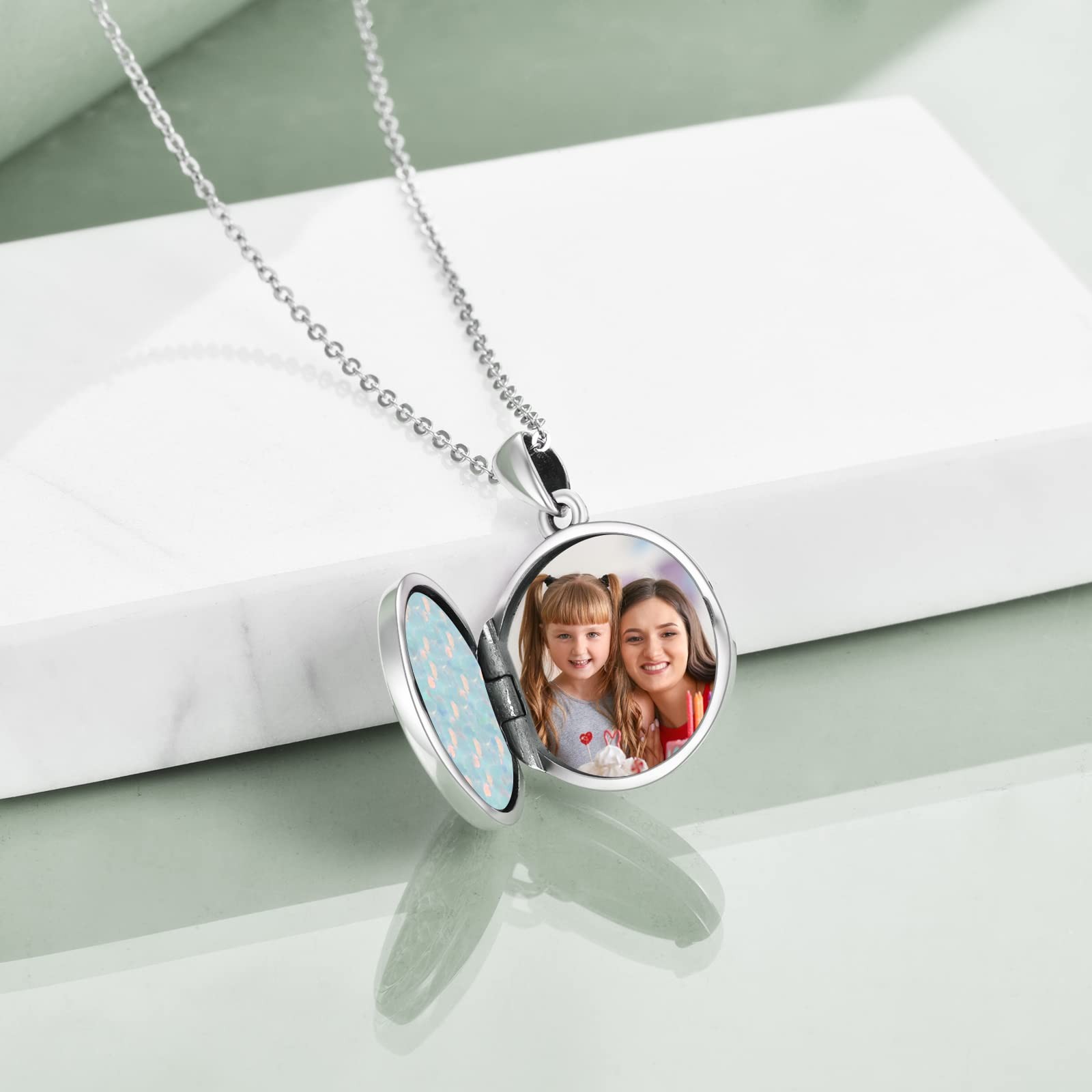 Tree of Life Locket Necklace Gift 925 Sterling Silver Locket Necklace That Ho…