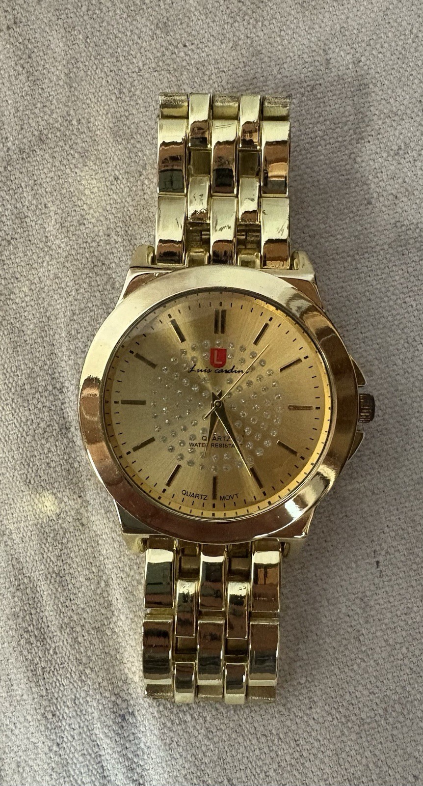 Q&Q Luis Cardini Quartz Watch Metal Ross Gold