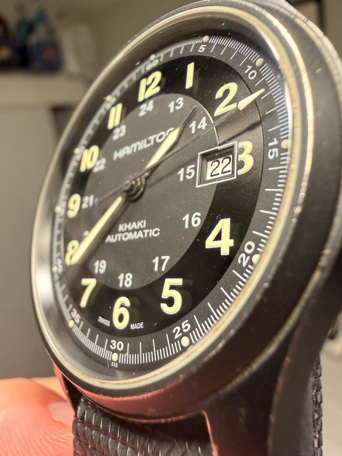 Hamilton Khaki Field Titanium PVD Plated Automatic Black 42mm Watch – H70575733