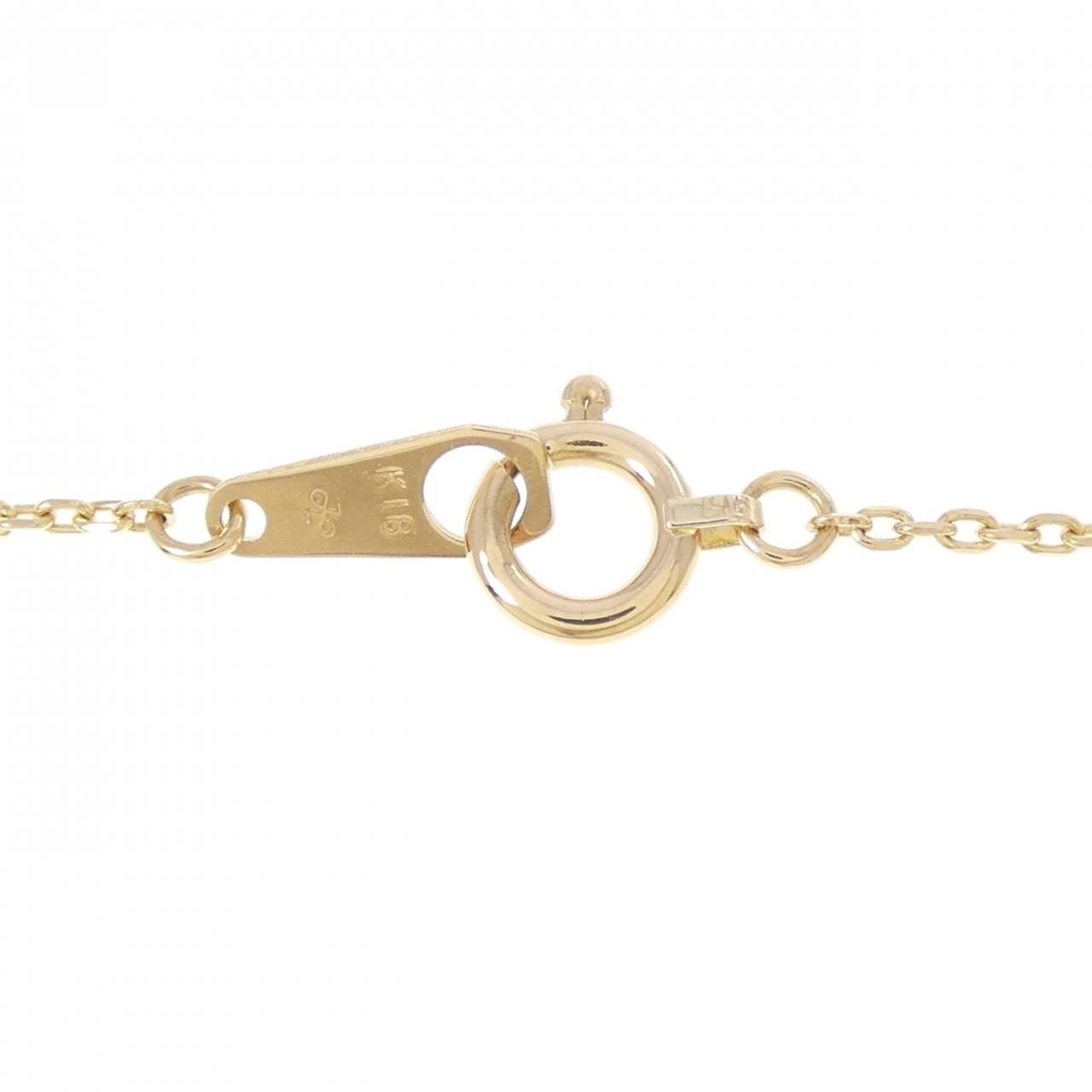 Authentic 18K Yellow Gold Diamond Necklace 0.27CT #230-000-664-6713