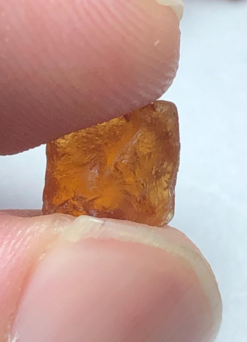 60 carat Natural facet rough quality hessonite garnet from Africa loose gemstone