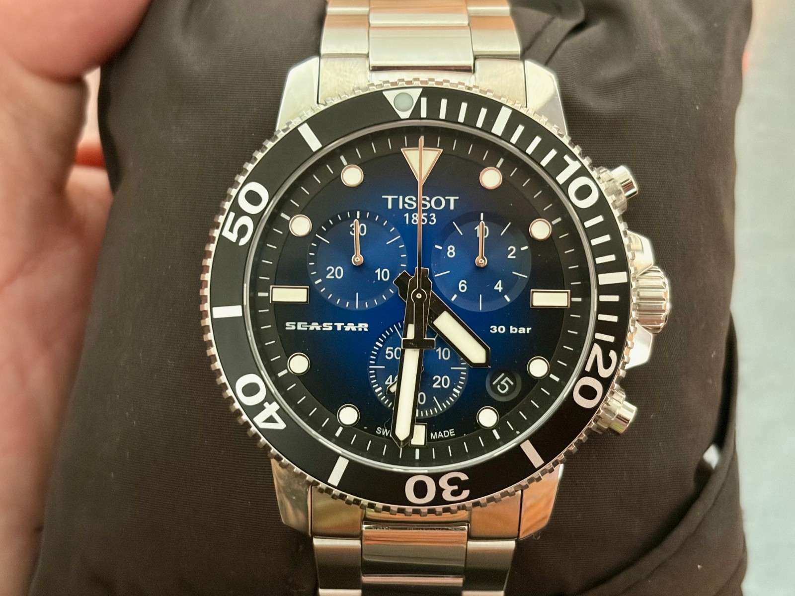 Tissot Seastar 1000 Blue Gradient Chronograph Men’s Watch – T120.417.11.041.01