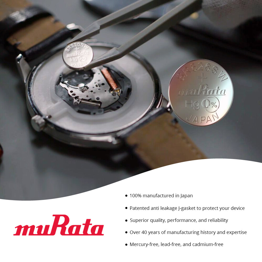 Murata 361 (SR721SW) Silver Oxide Watch Battery (500 Count) – Replaces Sony 361