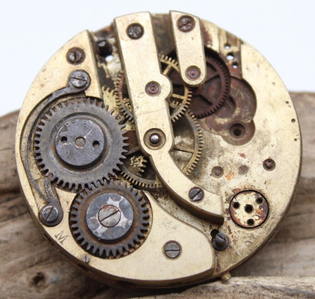 SWISS KEY-WIND POCKET WATCH 328050 MOVEMENT 40.0mm FOR SPARES OR REPAIR (BT2)