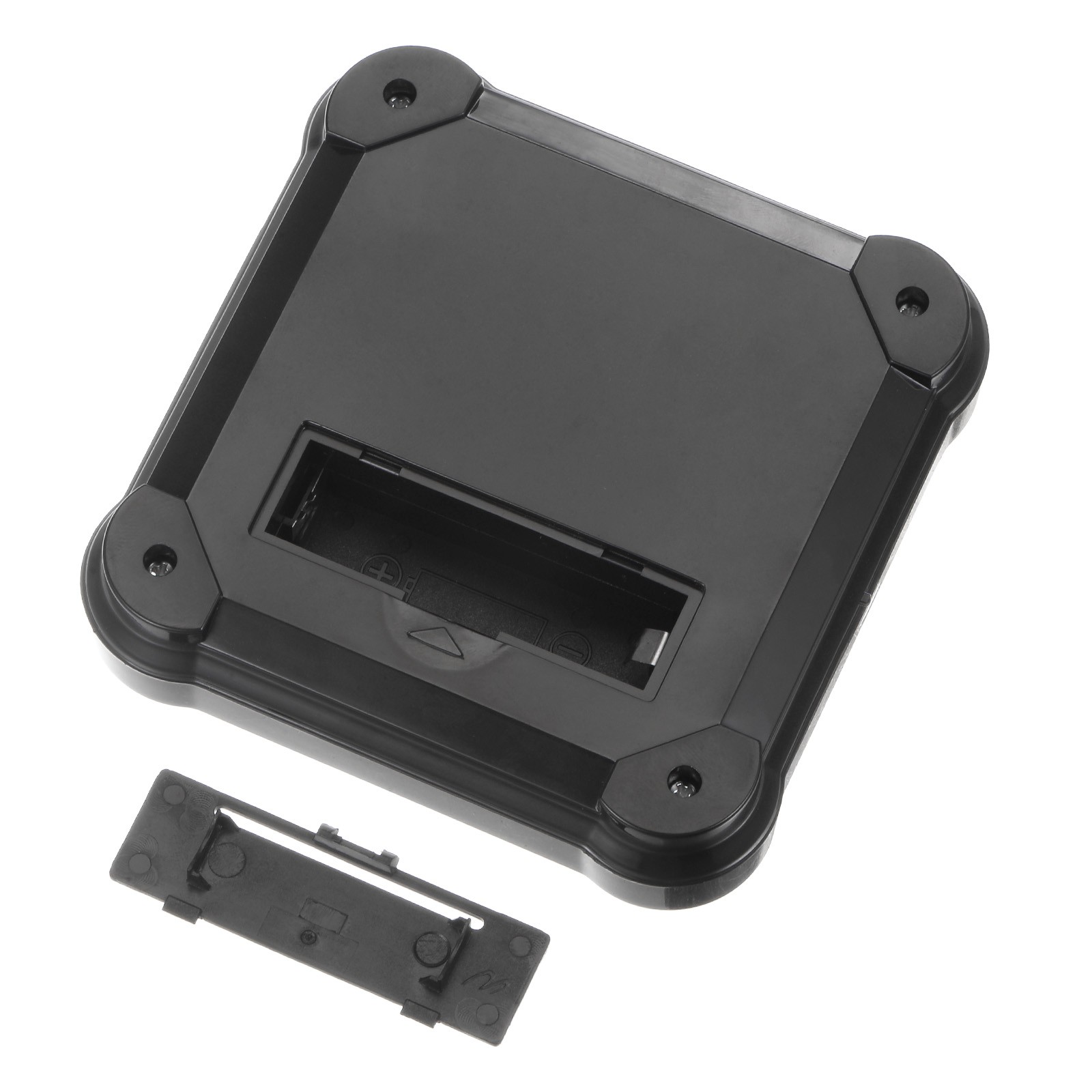 Solar Display Stand Turntable 360°Rotating Double Use LED Light ABS Black
