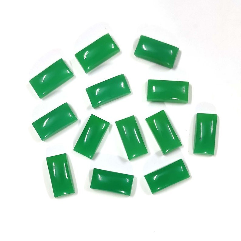 Natural Chrysoprase Rectangle Cabochon 6x8mm To 12x16mm Loose Gemstone