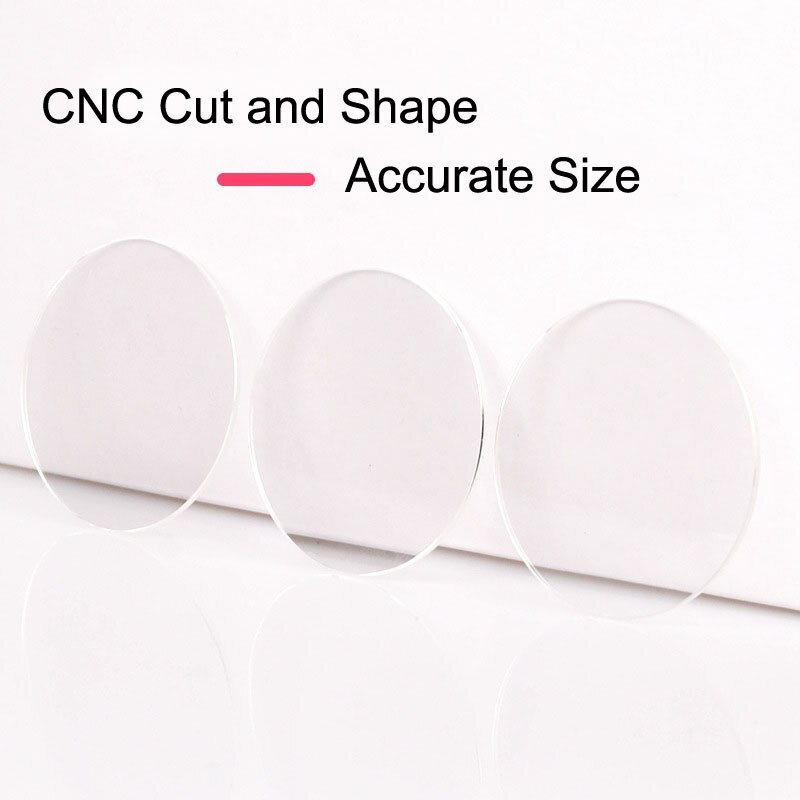 2X Thickness 3.0mm Flat Round Watch Glass Lens 27-45mm Watch Crystal Repair Part