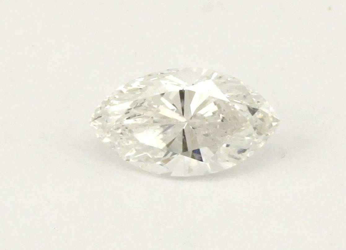 GIA 0.85ct marquise loose diamond E/SI2 Good/Good 8.51 x 4.72 x 3.45 mm estate