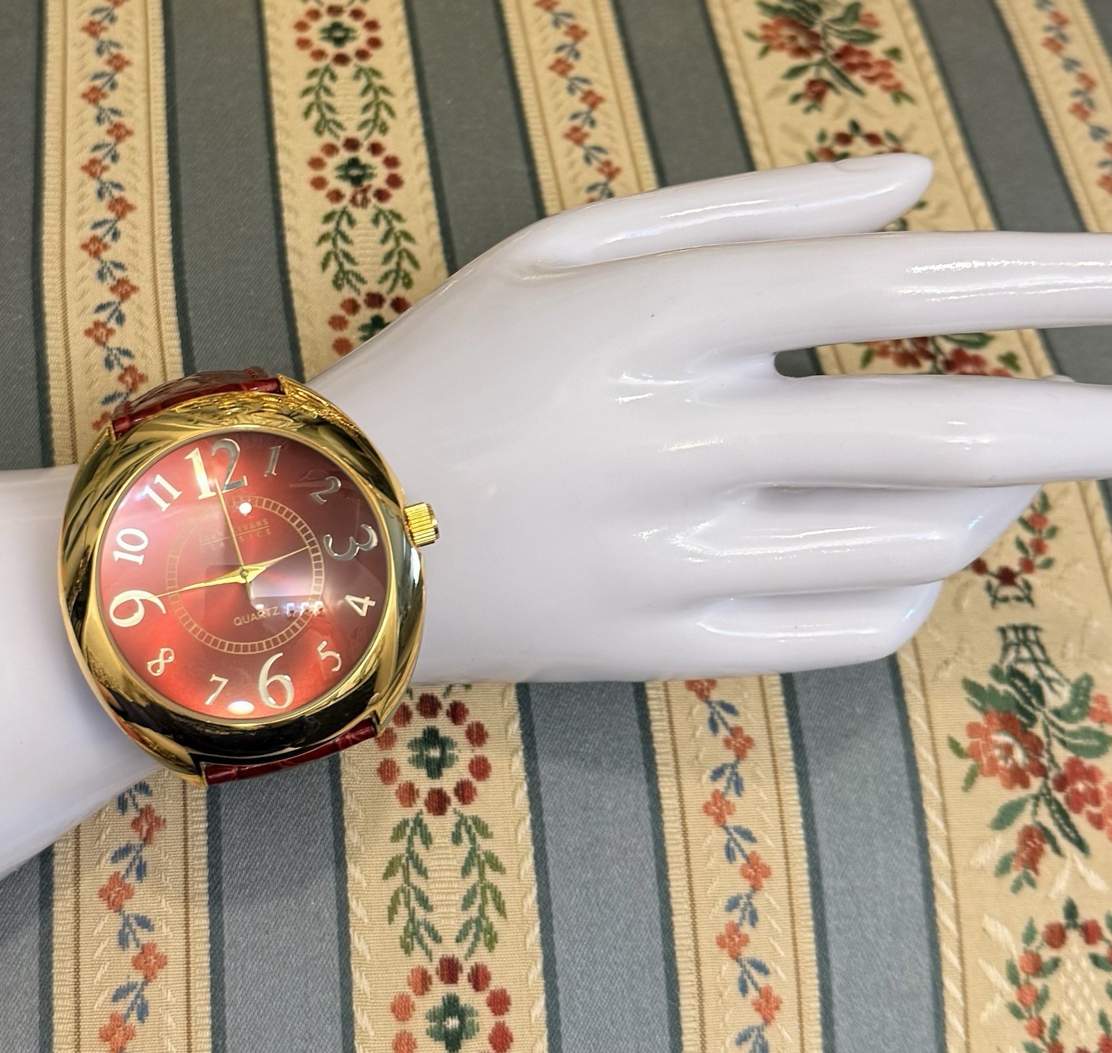 Crimson Elegance — Joan Rivers Classics V377 Watch