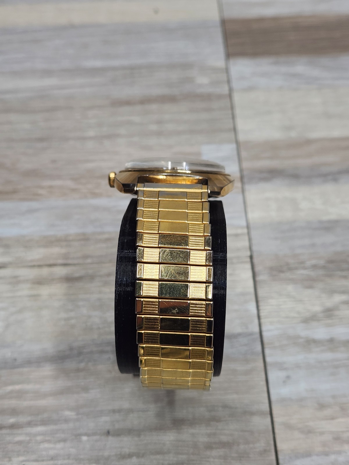 Vintage TIMEX Electric Dynabeat Men’s Watch. Gold Tone Case, 70’s, Working