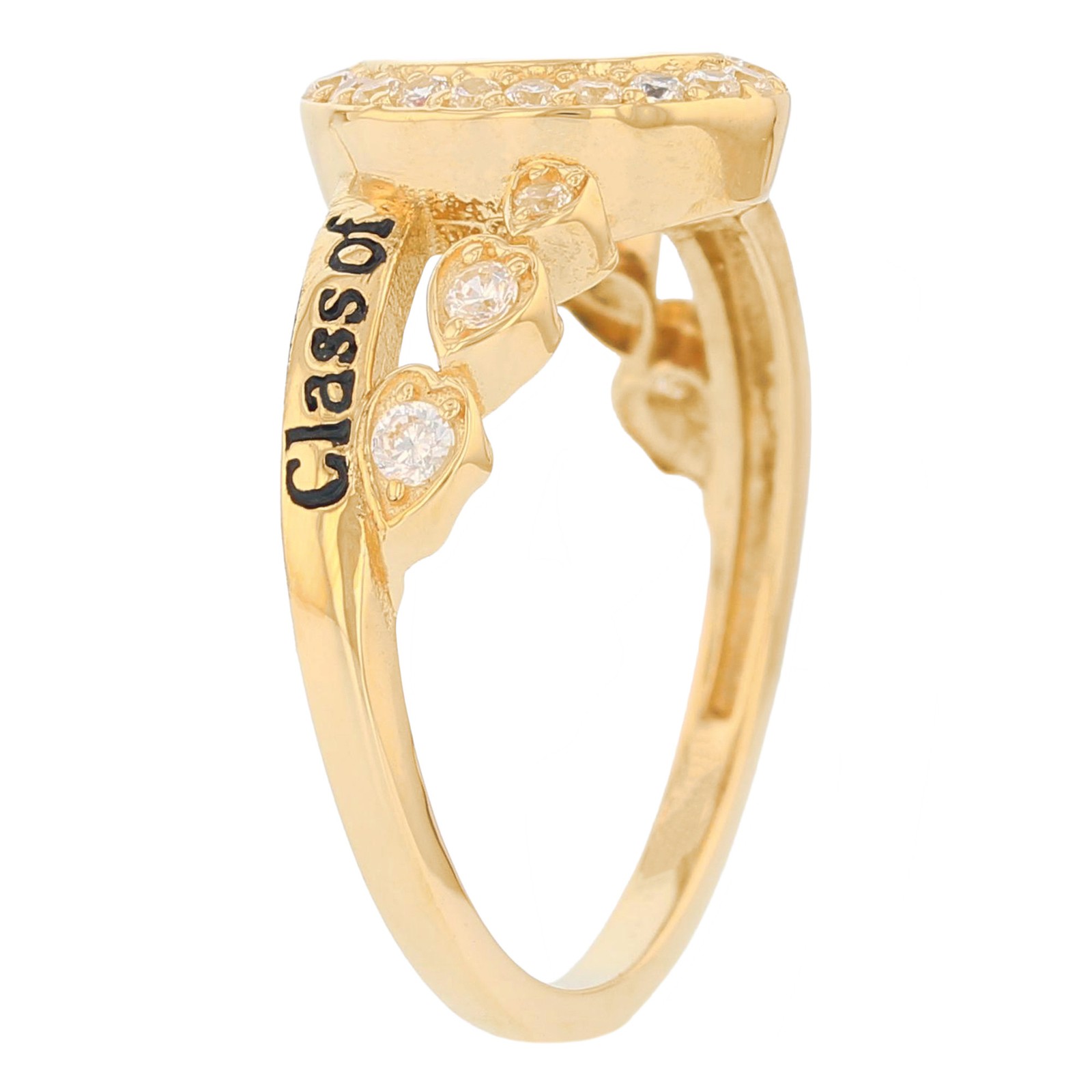 10k or 14k Yellow Gold August Birthstone Women’s Elegant 2026 Graduation Ring