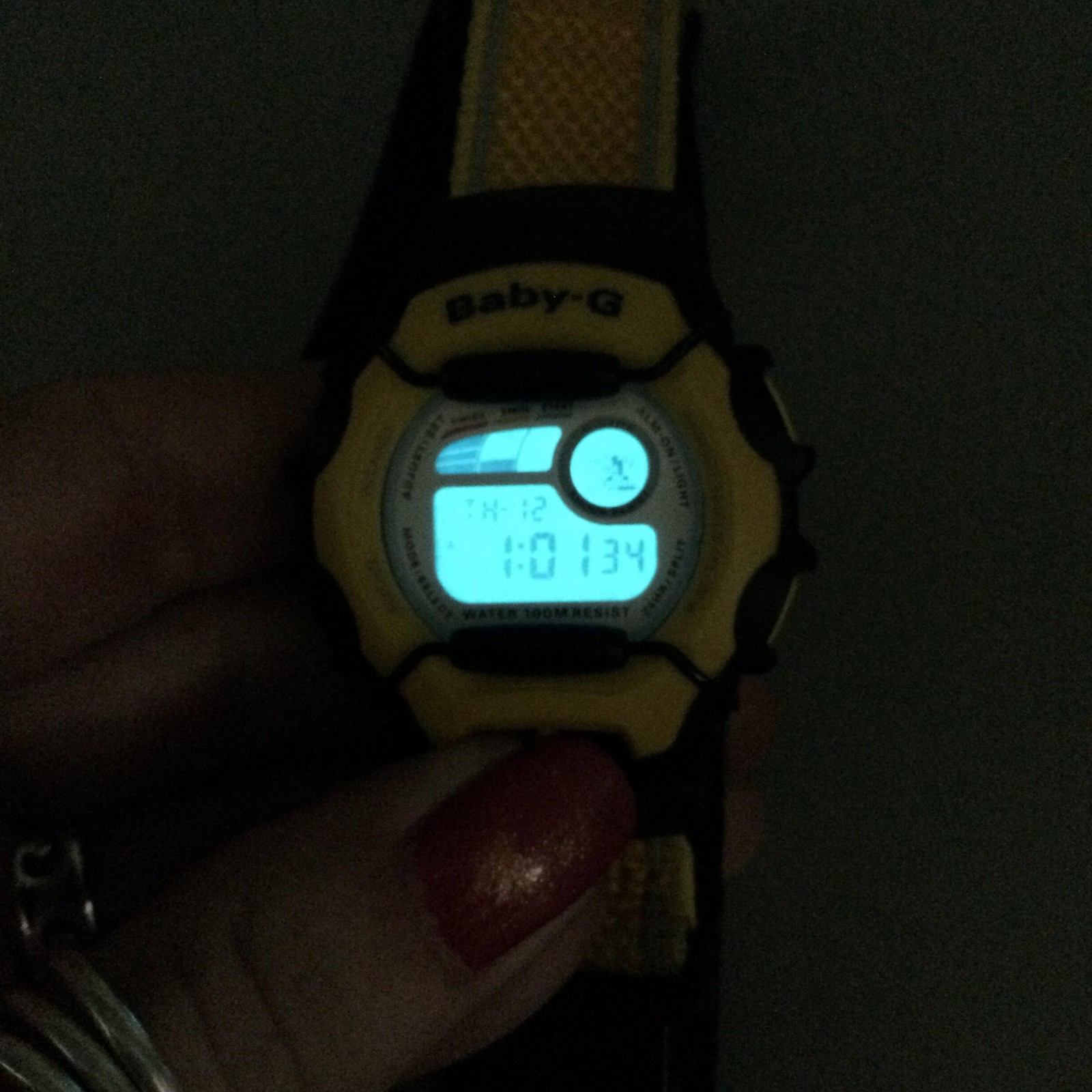 Casio Baby-G G-Lide BGX-132 Unisex Watch 39mm Yellow Blue Digital New Battery
