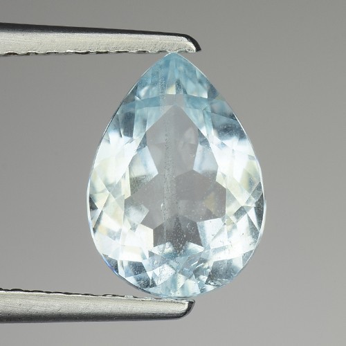1.65Cts CLEAN NATURAL UNHEATED BROWN ZIRCON PEAR CUT GOOD LUSTER GEMSTONES M533