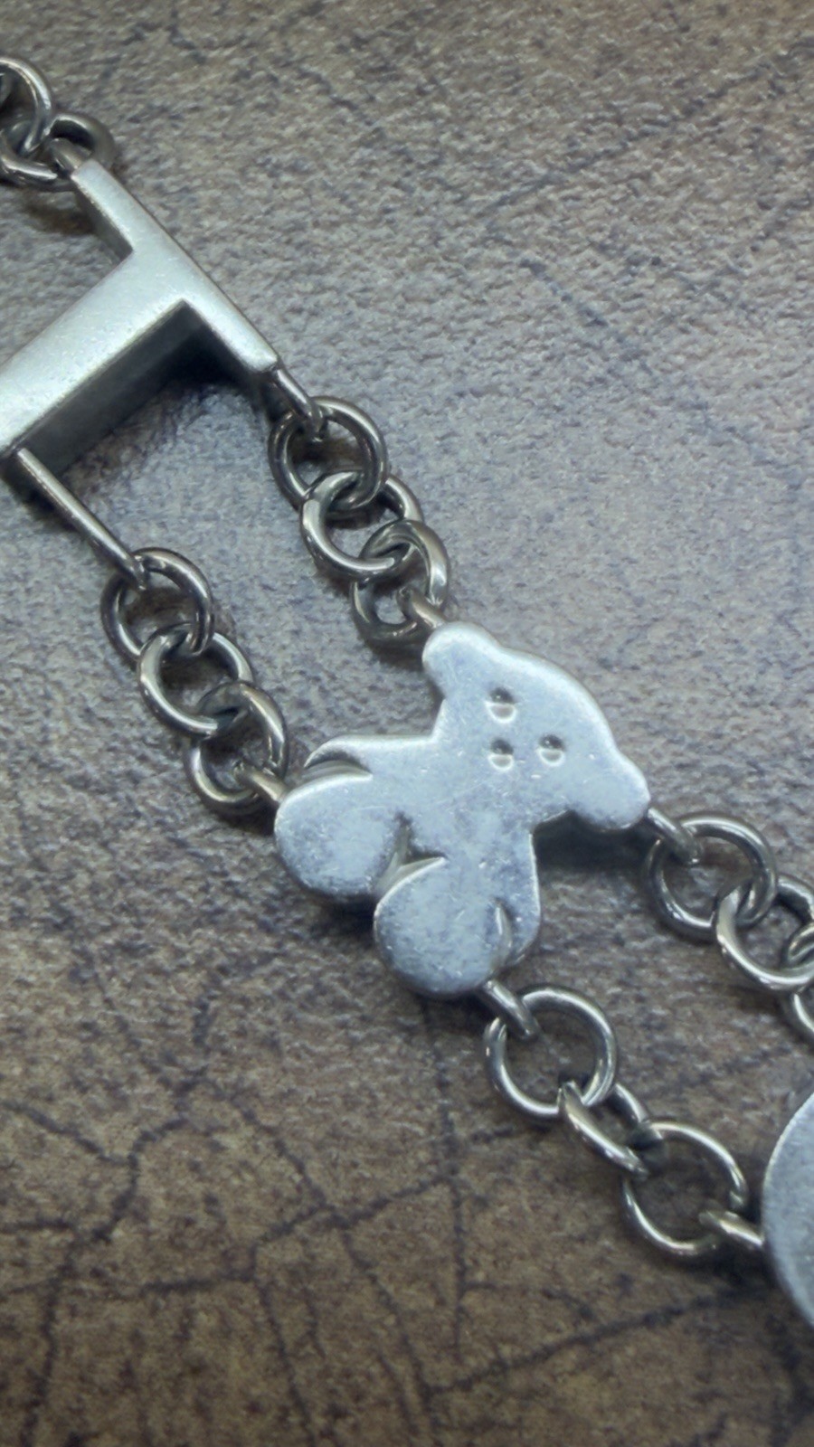 Tous Bracelet Bears And Letters Stainless Steel With A Lobster Clasp