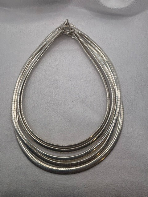 Lot of 5 Estate Vintage Balinese 925 Sterling Silver Chains Necklaces 103.65g