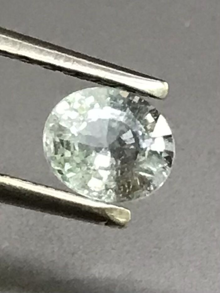 0.74 Ct 6.16×5.14×3.66mm Copper Bi-Color Paraiba Tourmaline Certified