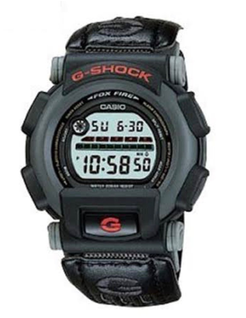 Genuine Casio G-Shock Black Watch Band Nylon DW002 DW-003B-1VQT DW004 + Pins