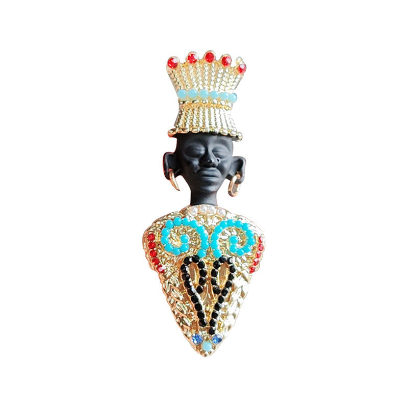 Art Deco Vintage Style Blackamore Brooch