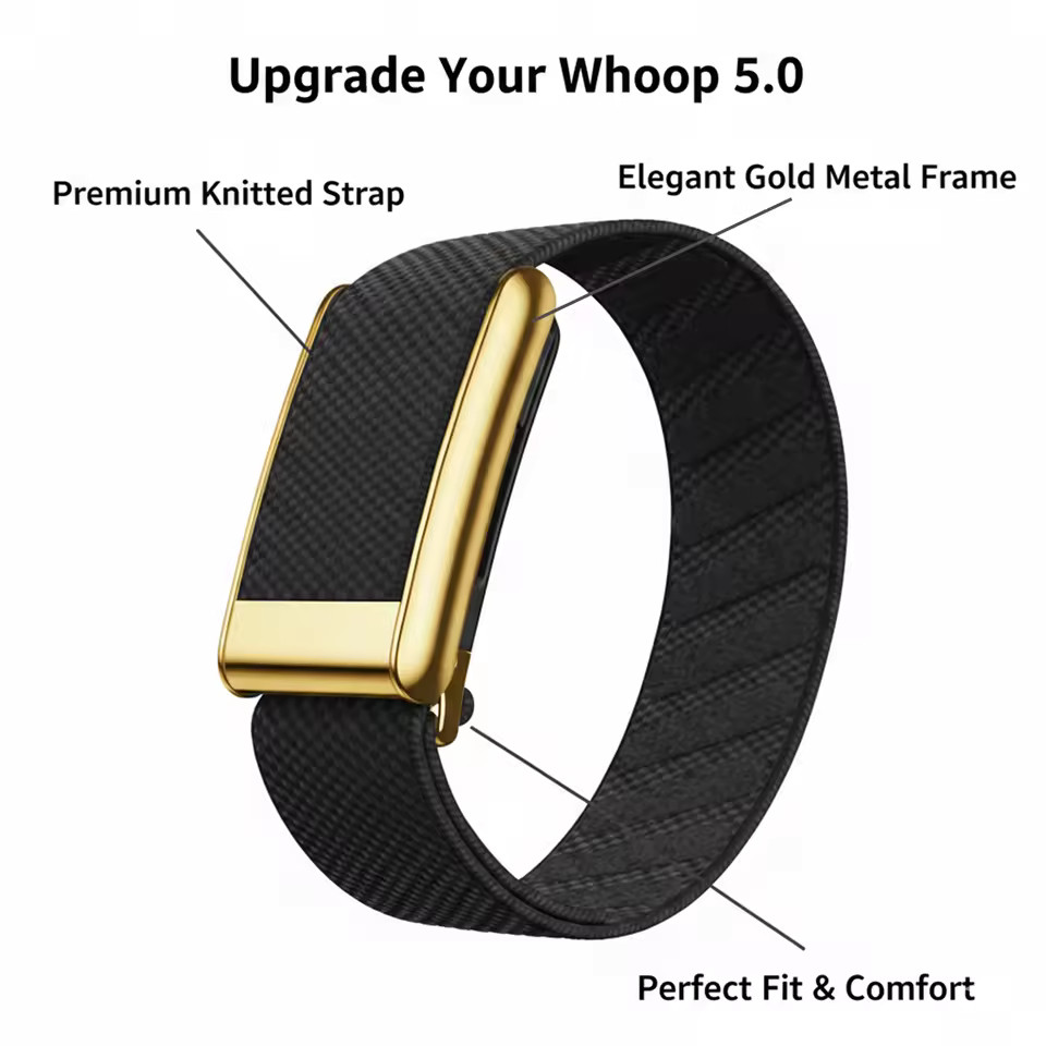 Luxury Nylon Adjustable Sport Metal Frame Band Strap For Whoop 5.0 One/Peak/Life