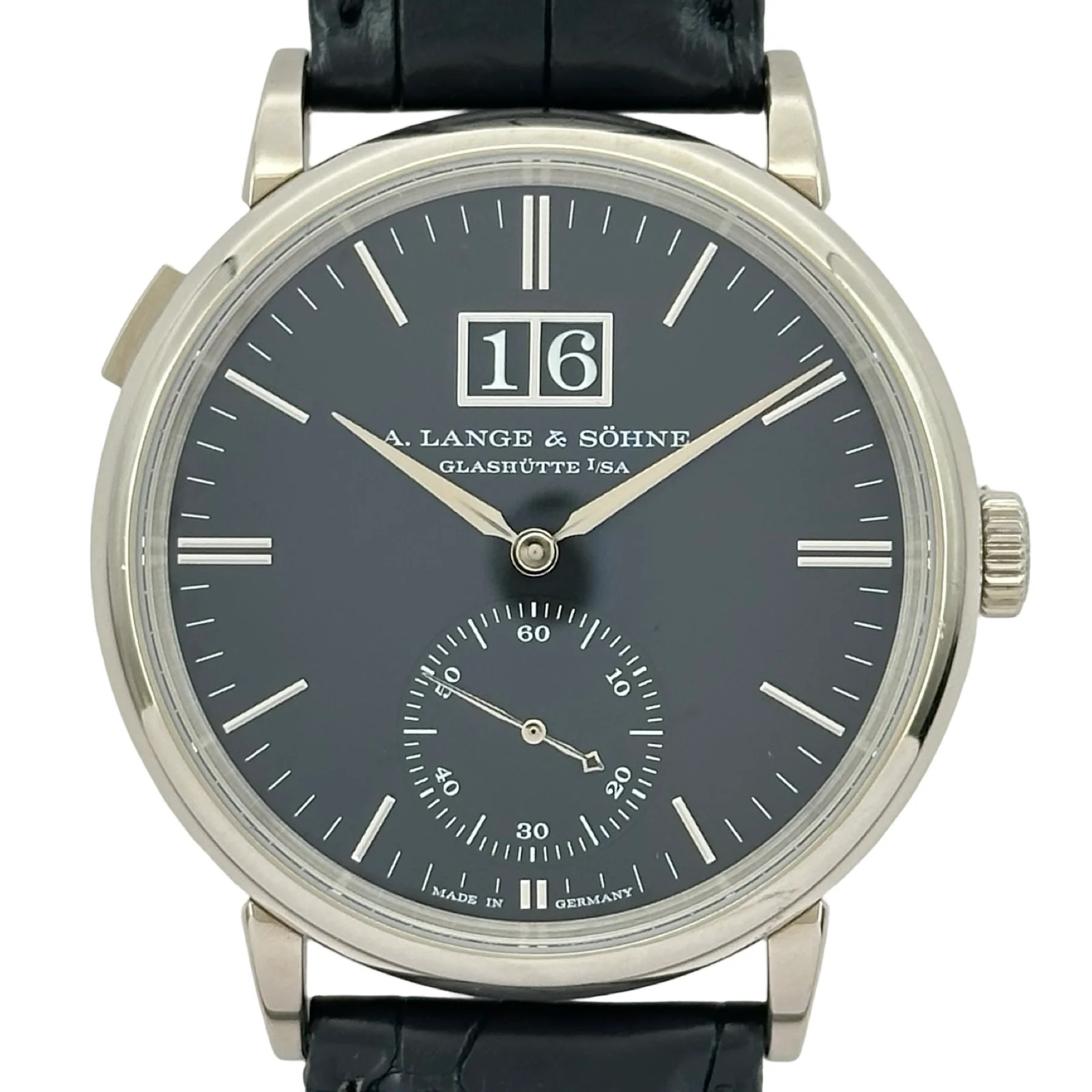 A.LANGE&SOHNE Wristwatch 381.029(LSLS3813AD) 38mm White Gold Black Dial OKW3054