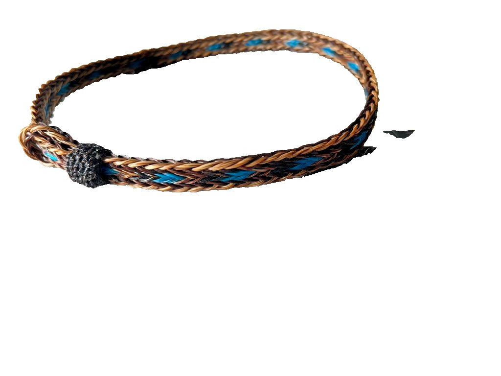 Western Boot Jewelry 3/8 in Horsehair Cowboy Adjustable fit Black Brown Turquois