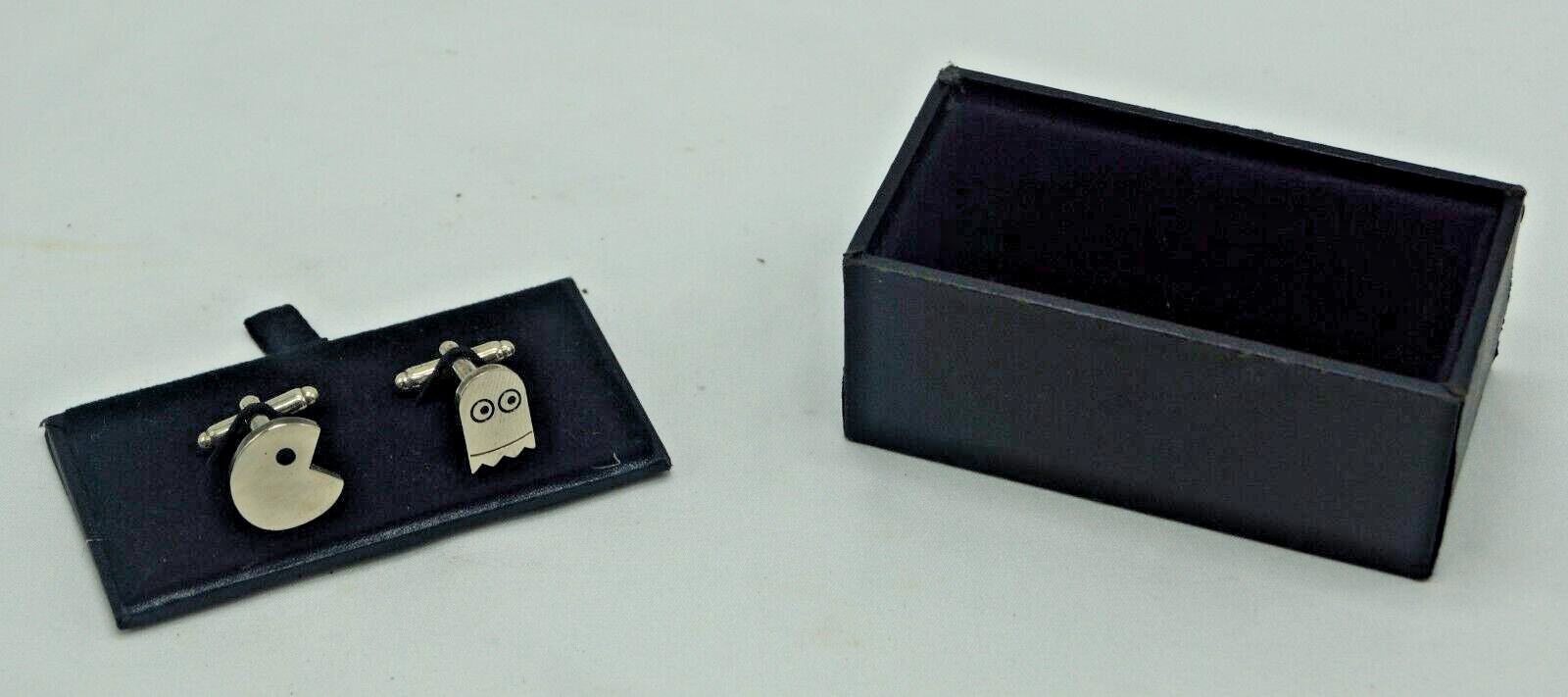 Pacman & Ghost Stainless Steel Cufflinks With Presentation Box