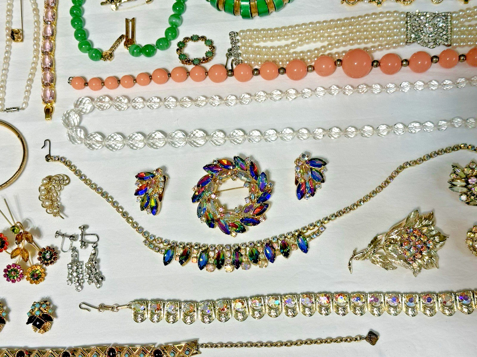Vtg Jewelry Lot 181 Pcs Juliana, Ciner, Florenza, Trifari, Weiss, Schreiner, BSK