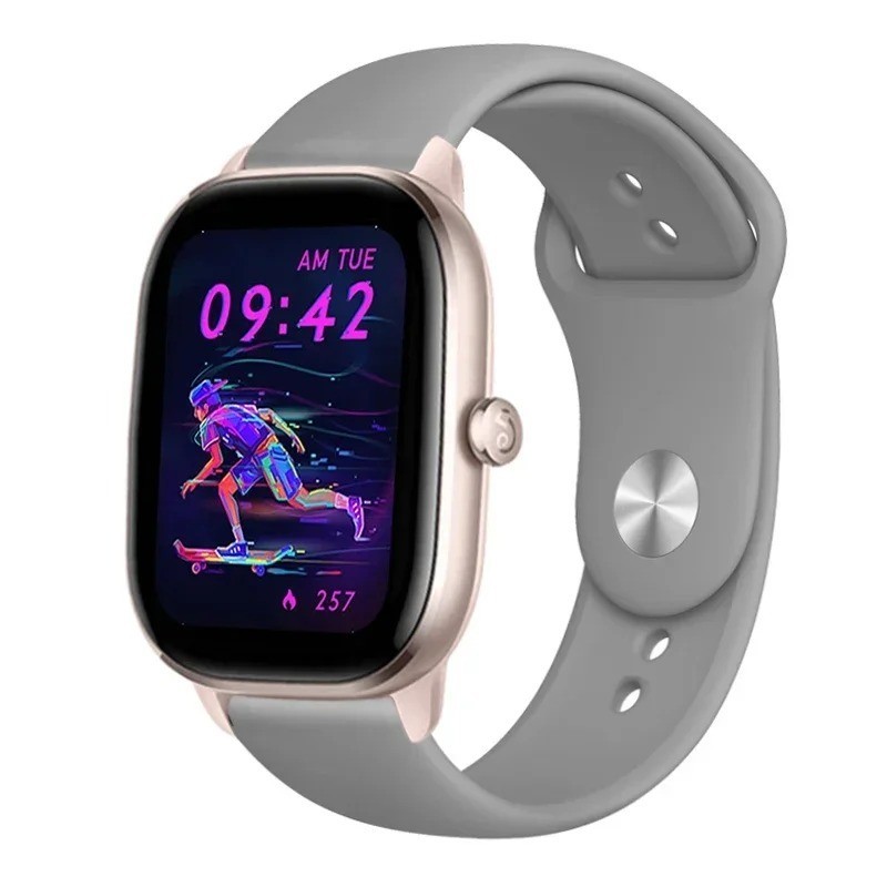 20mm 22mm Silicone Watch Band for Amazfit GTR GTS Bip Sport Strap